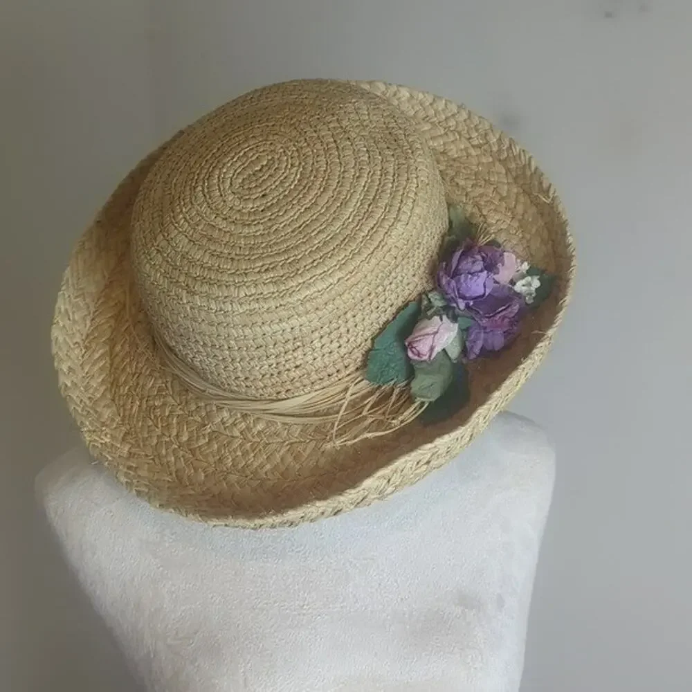 Vintage Cottagecore Toucan New York Hat Floral